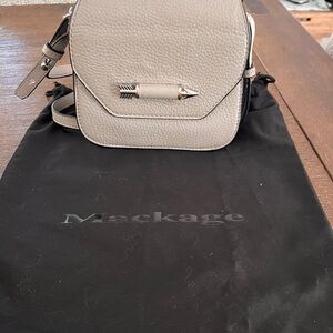 Mackage Light Gray Crossbody Bag